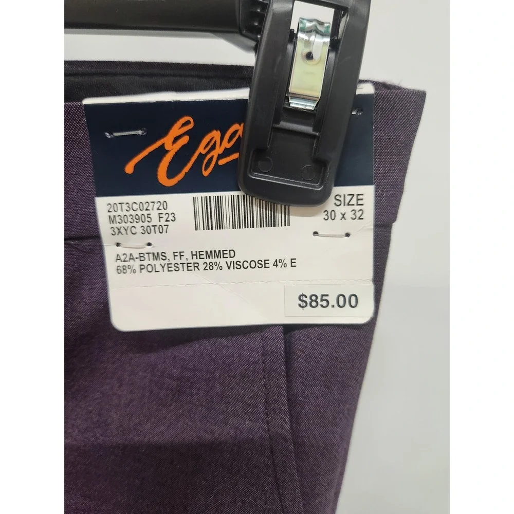 NWT Egara Mens Purple Skinny Fit Stretch Suit